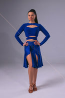 Dance top with cross straps