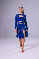 Dance top with cross straps