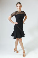 black ballroom dress