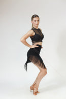 Sexy Mesh Crop Top for Dance