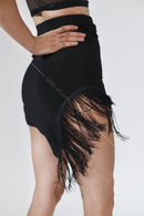 latin fringe skirt