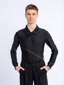 Shirt with hidden zip