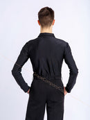 Shirt with hidden zip