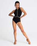 Paneled training bodysuit