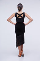 fringe latin dance dress