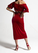 Red Velvet Dance Top