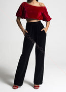 Red Velvet Dance Top