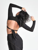 Open back tango top