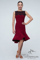 burgundy dance skirt