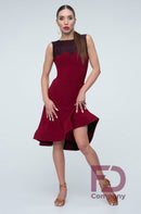 burgundy dance skirt