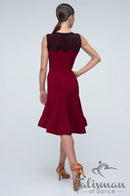 burgundy dance skirt
