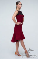 burgundy dance skirt