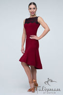 burgundy dance skirt