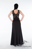 Long black dress for dancing, maxi dress for dance, dress for dance, floor length dress