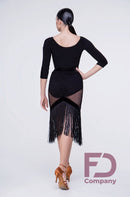 latin fringe skirt