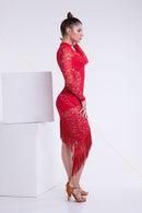 red ballroom dresses