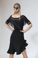 black ballroom skirt