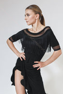 black ballroom skirt
