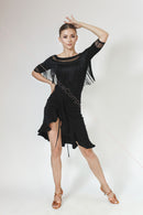 black ballroom skirt