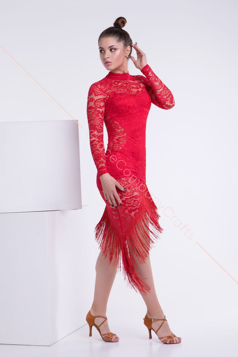 red ballroom dresses