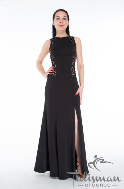Long black dress for dancing, maxi dress for dance, dress for dance, floor length dress