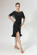 black ballroom skirt