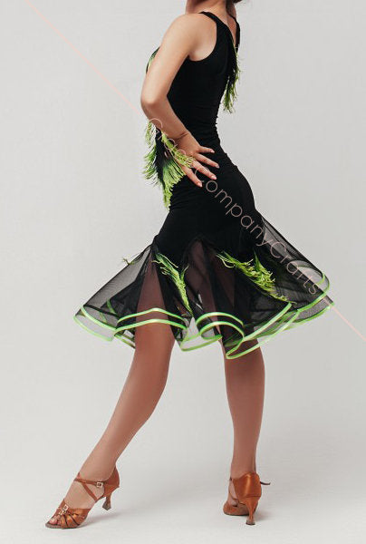 green dance skirt