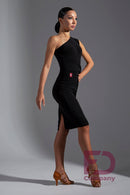 asymmetric ruched dress