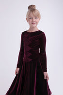 Children velor dance dress