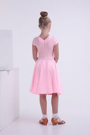 Dance dress for performances in ballroom and sports programs, sun skirt