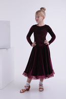 Children velor dance dress