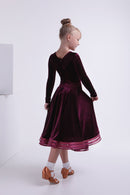 Children velor dance dress