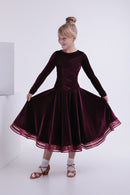 Children velor dance dress
