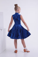 Velor ballroom dance dress