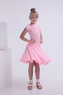 Dance dress for performances in ballroom and sports programs, sun skirt