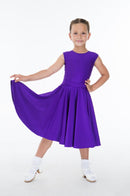 Girl's dress from supplex with a long skirt