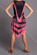 ombre fringe dress